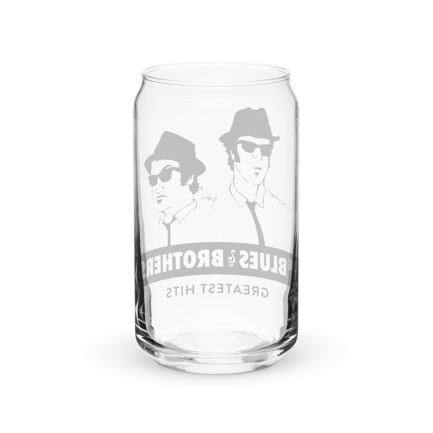 Blues Brothers - Can-shaped glass