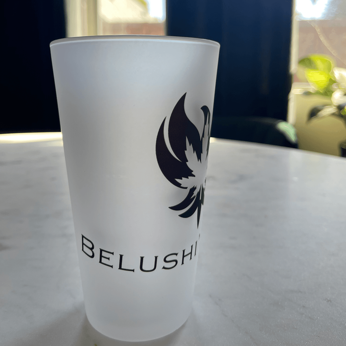 Belushi's Farm Phoenix Frosted Pint Glass