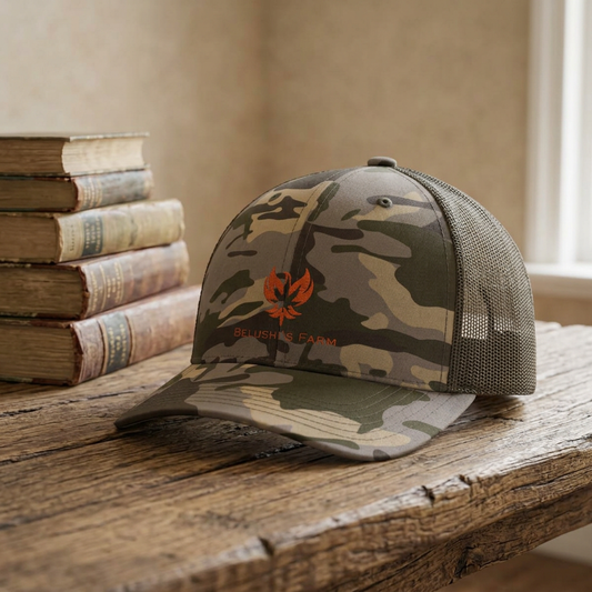 Belushi's Farm Camo Trucker Hat