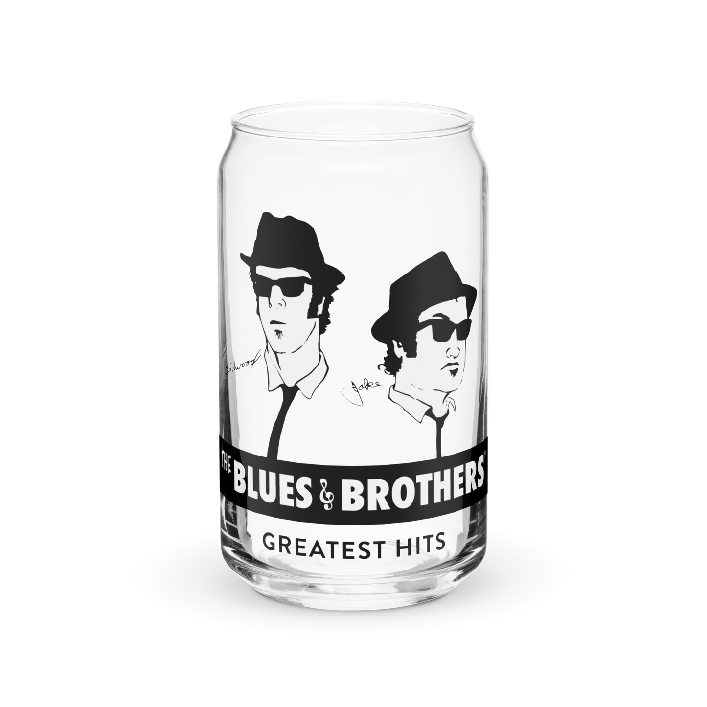 Blues Brothers - Can-shaped glass