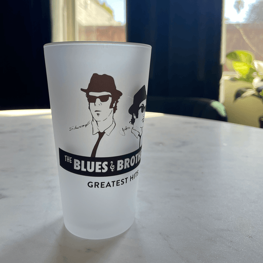 Blues Brothers Frosted Pint Glass